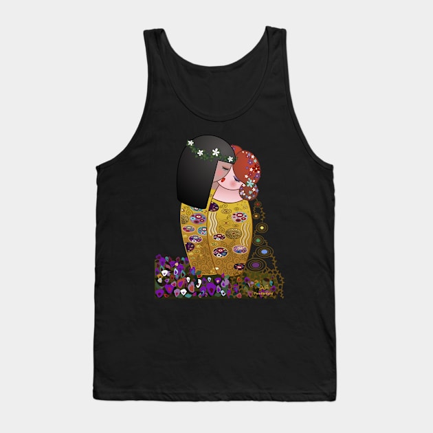 Kokeshis Lesbians The kiss of Klimt Tank Top by Pendientera